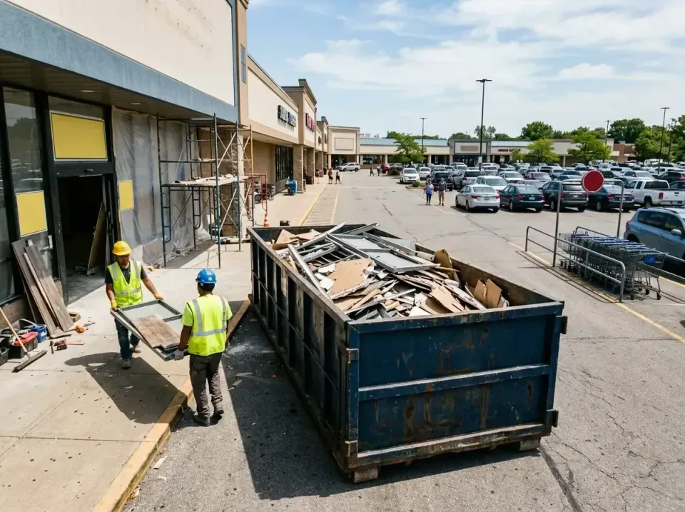 retail-store-renovation-debris-003 — frequently asked questions, Roll-off Dumpster Rentals in Bald Knob, AR